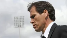 Rudi García durante un entrenamiento