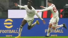 Abraham celebra el gol del empate