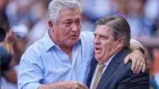Vucetich y Herrera en un juego de la Liga MX