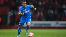 Cata Domínguez en un partido de Cruz Azul