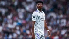 Tchouameni en un partido del Madrid