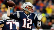 Tom Brady con el jersey de los Patriots