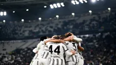Juventus festejando victoria ante Lazio