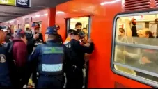 Un hombre quedó prensado en la estación Hidalgo
