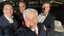 Enrique Garay, John Sutcliffe, Enrique Burak y José Pablo Coello, juntos por primera vez previo al Super Bowl LVII