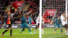 Adama Traoré festejando