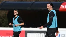Zlatan Ibrahimovic y su hijo Maximiliano