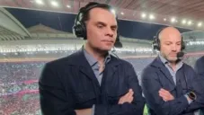 Luis García y Christian Martinoli en una transmisión