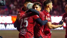 Xolos en festejo de gol