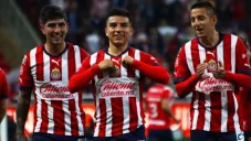 Fernando Beltrán en el festejo de su gol