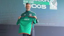 Diego Cocca en su presentación como DT del Tri