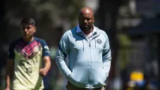 Pether Thelemaque en el Nido Águila en un partido de América