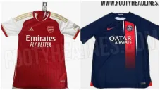 Las posibles playeras para el 2023-24 del Arsenal y PSG