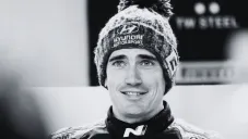Craig Breen en el padock en Suecia