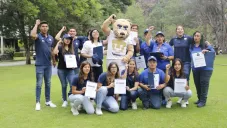 La foto que se tomaron después de las dinámicas