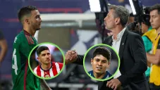 Luis Chávez con Diego Cocca ante Estados Unidos