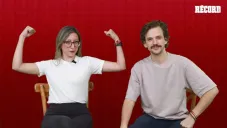 Mariana Morales y Juanito Jicamas en el podcast &quot;Los Maletas del Deporte&quot;