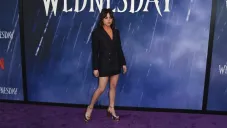 Jenna Ortega en una gala de 'Merlina'