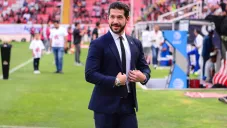 Benjamín Mora en un partido del Atlas