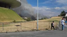Incendio cerca del Akron