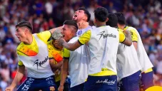 Jugadores del Atlético Morelia festejan un gol