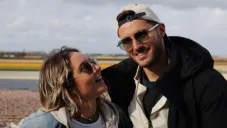 Giménez junto a su novia, Fer Serrano