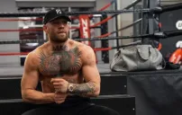 Conor McGregor después de un entrenamiento