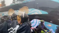 El camión del Rebaño sufrió un retraso debido a ordenes de las autoridades