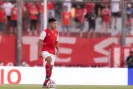 Sergio Barreto durante un partido con Independiente