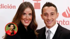 Andrés Guardado y Sandra de la Vega en entrega de premios