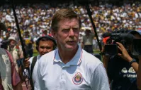 Hans Westerhof en un partido de las Chivas