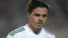 Córdova en acción con el Tri