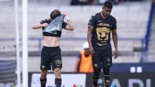 Cuba Sánchez en un partido de Pumas