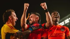 HH en la celebración de la goleada del Dynamo