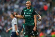 Matheus Dória durante el Monterrey contra Santos