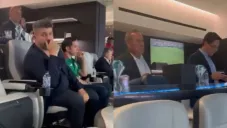 Christian Bragarnik en el palco de la FMF