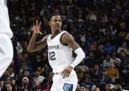 Ja Morant durante un partido de la NBA