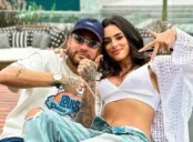 Neymar y Bruna en sus vacaciones