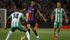 Sergio jugando con el FC Barcelona