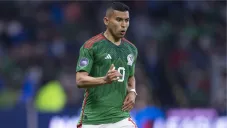 Pineda en un partido con el Tricolor