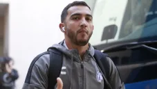 Chávez en un juego con Pachuca