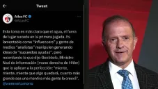 Fernando Schwartz arremete contra Atlas por citar un 'Ministro Nazi': '¿Que les pasa?'