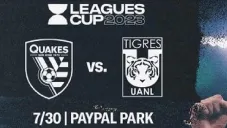 Tigres vs San Jose Earthquakes: ¿Cuándo y dónde ver el juego de la Leagues Cup?