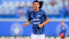 Jorge Ruvalcaba en un juego de Pumas