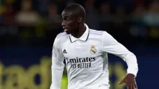 Mendy en partido con el Madrid