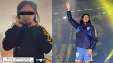 Hija de Pol Fernández da una tierna bienvenida a Edinson Cavani a Boca Juniors