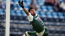 Yosgart Gutiérrez como portero de Cruz Azul