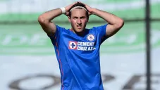 Giménez en un partido con Cruz Azul