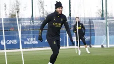 Neymar Jr entrenando con el PSG