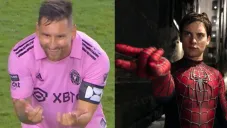 ¡Fan de Marvel! Messi vuelve a festejar como superhéroe; ahora imitó a Spiderman